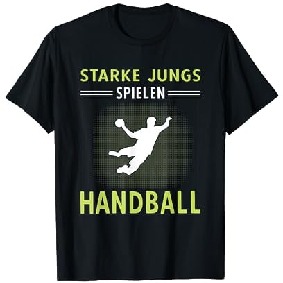 Handball Junge Handballspieler Starke Jungs Spielen Handball T-Shirt