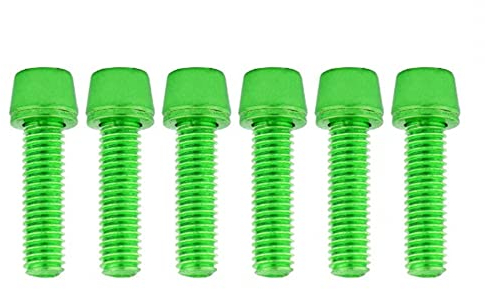 MiOYOOW Fahrrad Stem Schraube, 6Pcs Mountainbike Lenker Vorbau Flaschenhalter Schrauben M5x18mm Mountainbike Fahrradschaft Schraube für Rennrad MTB