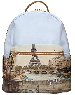 YNOT Rucksack für Damen, Aufdruck EIFFEL GIRL, Aufdruck Eiffel Girl, One size