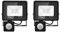 Jefedana 2PACK - Projecteur LED détecteur de mouvement 10W,1000LM Projecteur LED Exterieur Avec Detecteur Blanc Chaud(3000K) Imperméable IP66 Projecteur LED exterieur de sécurité pour garage couloir
