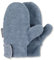 Sterntaler Unisex Kinder Fäustlinge mit Daumen aus Microfleece, mit Klettverschluss, Blau, 2