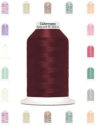Nähmit - Gütermann Bulky Lock 80 Bauschgarn 1000m Rolle Overlockgarn (12-369)