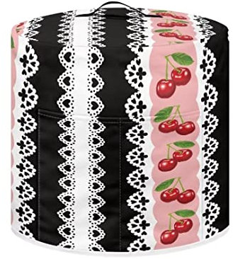 SCRAWLGOD Housse pour autocuiseur à motif cerise rouge, 6 litres, s'adapte à la même taille de café, grille-pain, four, pain, cuiseur vapeur, petit four à micro-ondes