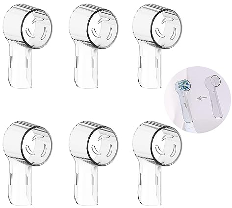 Azwood Toothbrush Head Cover, 6pcs Dustproof Toothbrush Covers, Electric Toothbrush Protector Caps Compatible with iO Brush Heads, Fits for iO4 iO5 iO6 iO7 iO8 iO9, Pro 3, Smart 6, Genius