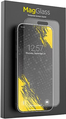 magglass Matte Screen Guard, Compatible with iPhone 15 Pro Max Screen Protector Anti-Glare - Fingerprint Oil/Smudgeproof Tempered Glass (applicator included)