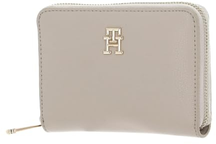 Tommy Hilfiger TH Essential Zip Around Wallet M White Clay
