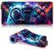 Grand Tapis Souris Jeu RGB, 14 Modes d'éclairage LED, Tapis Souris étendu Clavier, Tapis Souris Souples pour Ordinateur Portable, PC, Bureau, Manette Jeu 35 x 60 cm