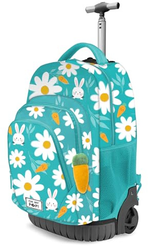 Oh My Pop! Blooming-Fan GTS Trolley-Rucksack, Türkis, 32 x 47 cm, Kapazität 39 L