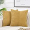 FDTERN 2er Set Kurkuma Kordsamt Kissenbezug 50x50CM Weich Moderne Dekorative Kissenbezüge Kissenhülle Dekokissenbezug Sofakissen Dekokissen Boho Herbst Deko für Sofa Schlafzimmer Wohnzimmer Balkon