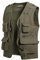 MeiLayM Herren Outdoor Weste Anglerweste mit Multi-Taschened Sommer Freizeit Baumwolle Weste Hundeweste Leicht Safari Weste Fotografie Weste Camping Wandern Ärmellos Jacke Armeegrün,L