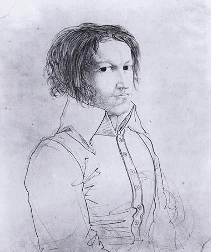 HASWEX Leinwand Poster Wandbilder GemäLde Kunst Bilder Kunstdruck Leinwand Porträt von Heinrich Karl Hof Mann Carl Philipp Fohr für Heimdekoration60x90cm
