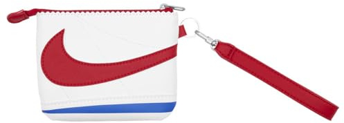 Nike Icon Cortez Wristlet Handgelenk Tasche Wristlet Pouch kleine Tasche Organizer Alltag Accessoire, White/Varsity Royal/Varsity Red, One Size