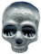 LEJIAJU Brosche, geheimnisvolles Skelett, Retro-Totenkopf-Brosche, Halloween-Thema, Anstecknadeln, stilvolles Accessoire für Kostümpartys, as show, Metall