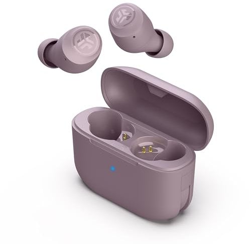 JLab Go Air Pop+ In Ear Kopfhörer kabellos Bluetooth, True Wireless Kopfhörer, 35+ Std Headphones, kabellose Ohrhörer, Earbuds mit Mikrofon, USB-C Ladebox, Dual Connect, EQ3 Sound, Malve