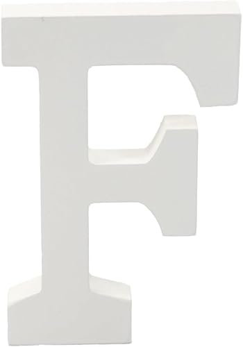 Dekorative Buchstaben und Zahlen aus Holz, 15 cm (F)