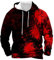Generisch Sales Damen, Halloween Hoodie Herren Kapuzenpullover Bloody Stained Bedrucktes Halloween Kostüm Horror Sweatshirt Blutspritzer Muster Oberteile, tagesangebote