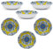Set 6 piatti fondo per tavola cucina casa D20 cm in melamina lavabile in lavastoviglie camper campeggio pic nic