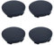 IKOPFLN 4 Stück Radnabenkappen, Universal Nabendeckel OD 60mm ID 56mm Hochwertiges ABS, Nabendeckel 60mm, Radnabenabdeckung Radnabendeckel, Für Radnaben Auto Zubehör(Schwarz)