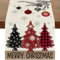 Scinzene Tischläufer Weihnachten 183cm*33cm, Weihnachtsdeko Tisch, Weihnachtstischläufer, Weihnachts Tischläufer, Weihnachten Tischläufer, Weihnachtsläufer Tisch, Weihnachtsdeko Tischläufer