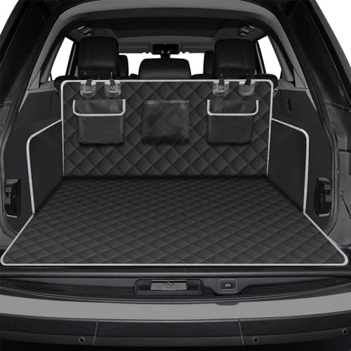 MYJDML Kofferraumschutzmatte Hund für Hyundai Tucson Kona Ioniq Ioniq 5 Nexo Bayon, Wasserdichte Hundedecke Auto, Schwarz