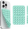 Silicone Suction Cup Phone Case Mount Double Sided - Klearlook Silicon Sticky Phone Grip with Higher Suction Power,Suction Pad Hands-Free Smartphone Accessories Holder for Selfies & Videos,Green