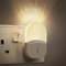Emeritpro Night Light Plug in Wall, Plug in Night Lighting with Dusk to Dawn Sensor, Adjustable Brightness 0-100LM, 0.5W Energy Saving, Warm White Night Light Kids for Hallway Bathroom Bedroom,1Pack