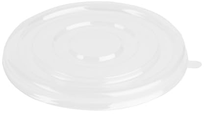 Fiesta Recyclable PET Lid for 400/500ml Bowl Base (Pack 50) | Tight-fitting, stackable design prevents spills and maximises storage space in busy professional catering environments.