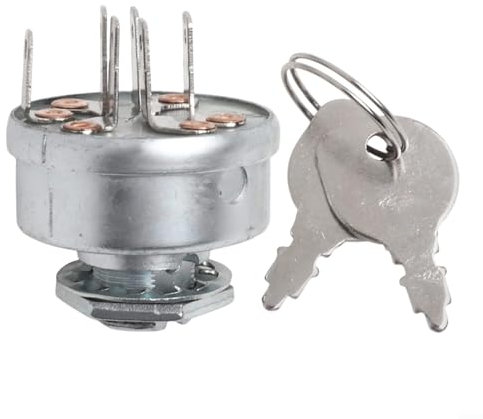 Interruptor de arranque de encendido con llave para 92377MA y para cortacéspedes 092377MA con configuración de terminal de 4 posiciones y 6