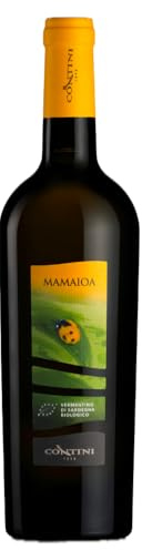 Slow Sardinia - Vino Bianco Vermentino di Sardegna DOC Biologico - Note di Fiori Gialli e Frutta Matura - Ideale per Pesce e Terra - Set 6 Bottiglie 75cl - Vini Bianchi Fermi