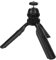 Qukaim Mini Retractable Tripod, 2 Sections Mobile Phone Holder with 360° Adjustable Ball Head, Black, Tabletop Tripod for Phone Vlogging and Photography
