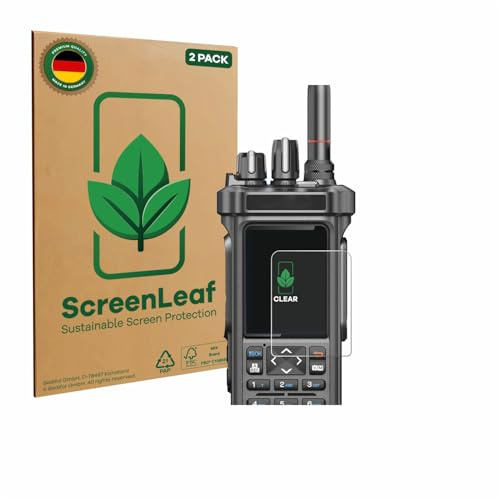 ScreenLeaf Schutzfolie für Radtel RT-950 Pro | 2 Stück Transparenter Displayschutz Made in Germany Klare Displayschutz-Folie Kratzfest