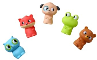 VERTBAUDET Fingerpuppen, mehrfarbig, 5 Stück