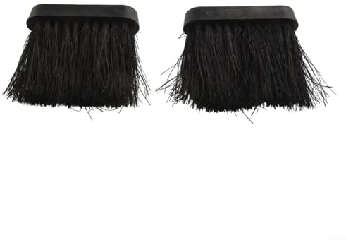 Risveglio 2 Pack Fireplace Brush for Replacement Heads, Plastic Bristles Detailed Cleaning of Fireplaces, Stoves, Fire Pits and BBQ Grills(S)
