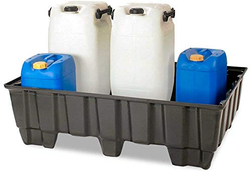 BRB Sicherheits-Auffangwanne, Kunststoff, LxBxH 1230x830x400 mm, Auffangvolumen 235 Liter