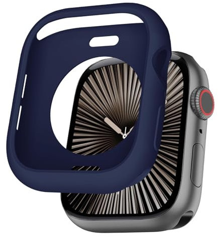 BOTOMALL Funda protectora compatible con Apple Watch de 1.575 pulgadas Series 6/5/4, SE 3/2/1, TPU suave, flexible, delgada, ligera, para iWatch (no incluye protector de pantalla frontal)