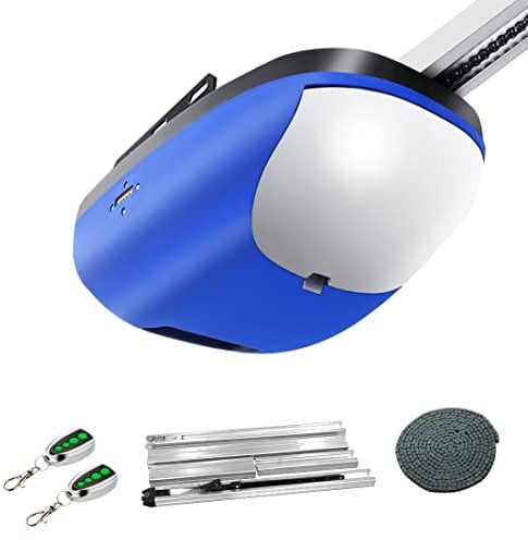 TOPENS CASAR800 Garage Door Opener 800N Heavy Duty Door Operator Kit Strong Chain Drive with Durable DC Motor Ultimate Security for Garage Doors Up to 2.3m, Including 2 Remote Controls