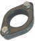 Universal Auspuff Flansch Set 44,5mm Verbinder 45 mit Dichtung Schrauben