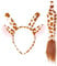 W WIDMANN MILANO Party Fashion 09735 - Verkleidungsset Giraffe mit Giraffenohren Haarreif und Giraffenschwanz, Mottoparty, Karneval