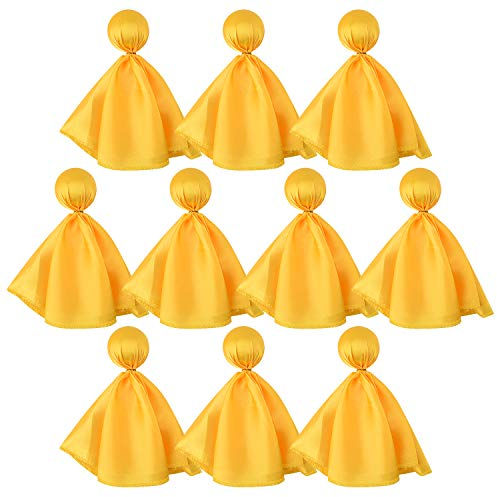 FEPITO Gelbe Strafflagge Fußball Flaggen Sport Wurfffahnen Set für Party, 10 Stück, 7.1inch/ 18cmx 1.6inch/ 4cm