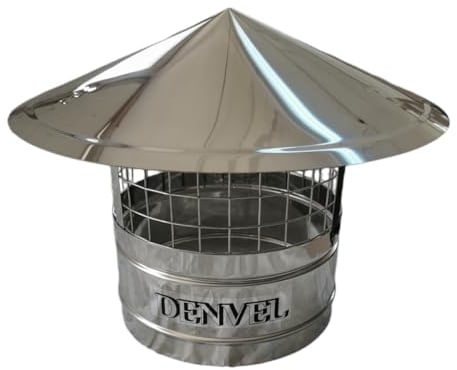 250mm Schornsteinhaube Mit Vogelschutz Edelstahl Vogelschutzgitter für Kamine, Schornsteinabdeckung, Schornsteinaufsatz, Kaminaufsatz, Kaminhaube, Kaminhut, Kaminabdeckung, Schornsteine