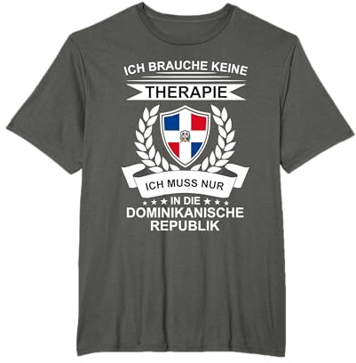 Dominikanische Republik Flagge Karibik Urlaub Dom Rep T-Shirt
