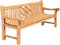 CLP Teak-Gartenbank Florida I Sitzbank Mit Ergonomischer Sitzfläche Aus Vollholz I Sitzhöhe: 44 cm, Farbe:Teak, Größe:220 cm