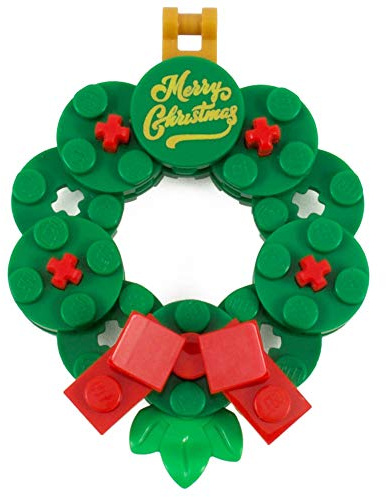 Christmas Wreath Hanging Tree Decoration | Made with Genuine LEGO parts | Instructions Included