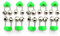 USIRIY Angel Klingel, 10 Pcs Twin Glocken Angelgerät Bissanzeiger Angeln Glocke Grundangeln Zubehör, Bissanzeiger für Angler
