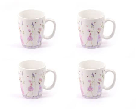 Cha Cult 4 X teemando® Becher Flower Girls, Porzellan 0,25 l = 4 Becher