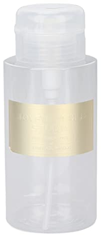 Bouteille de Presse, 300 Ml Multi-usages Lotion Dissolvant pour Ongles Bouteille de Presse Bouteille Vide Outil à Ongles pour Vernis à Ongles et Démaquillant