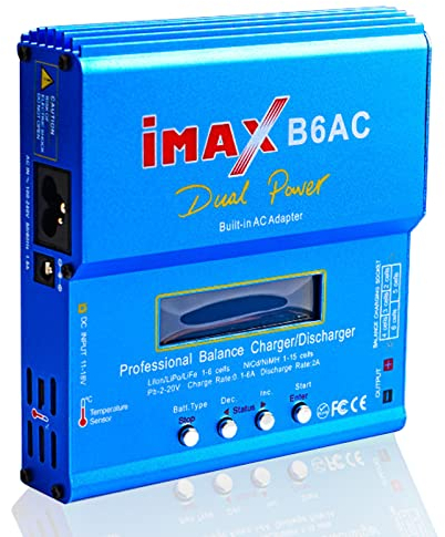 WANGCL IMAX B6AC Chargeur de batterie Lipo B6 80 W LCD numérique Lipo Chargeur 11-18 V avec adaptateur pour plomb-acide NI-CD/NI-MH 1-6S LI-PO