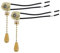 Interruttore a Tirante, Interruttore a Catena, Pull Cord Interruttore della Luce, Per Applique da Parete a LED, Ventilatore da Soffitto, Lampada da Bagno, 2 Pezzi