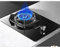 IBOWZ Tables de Cuisson à Gaz Cuisinière à gaz,brûleur de Cuisine intégré pour GN/GPL,Verre Noir de 45 cm de Large,pour réchauffer,Cuisiner,bouillir,Frire,mijoter [Classe énergétique A] (Color : N