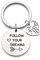 Inspirierende 16. Geburtstag Schlüsselanhänger Follow Your Dreams Schlüsselanhänger für Tochter, Schwester, Freundin, Familie, Geburtstagsgeschenk Mädchen